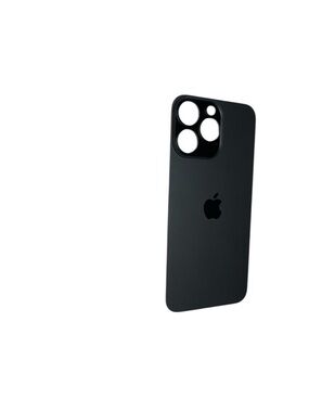 Back Glass Big Hole Back Cover for iPhone 15 Pro  Black Titanium